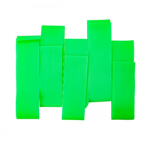 Tépőzáras bokaszalag szarvasmarháknak, zöld + sárga, 400 × 40 mm