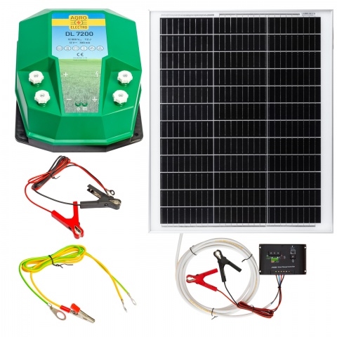 0224-0202 - DL 7200 villanypásztor készülék, 12 V, 7,2 Joule, 50 W-os napelemes rendszerrel - 92 700 Ft