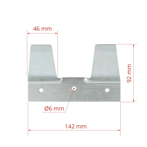 Fém akasztólemez 8 literes borjúitató vödrökhöz