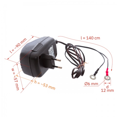 Transzformátoros hálózati adapter, 230/12 V