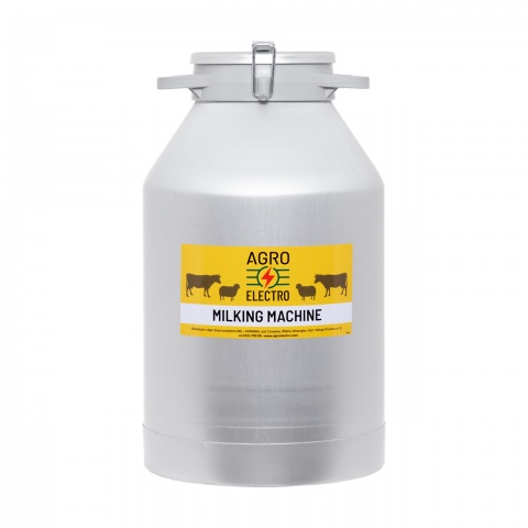 0608 - Alumínium tejhordó kondér, csatos fedéllel, 40 liter - 56000 Ft