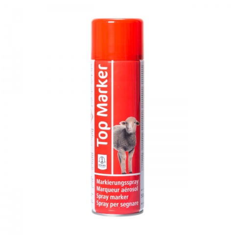 0695 - TopMarker piros jelölő spray juhoknak, 500 ml - 3470 Ft