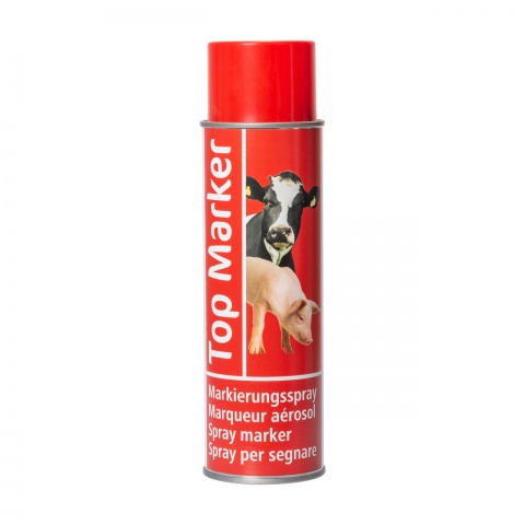 0698 - TopMarker piros jelölő spray teheneknek, sertéseknek, kecskéknek, 500 ml - 2490 Ft