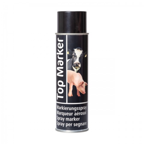 0703 - TopMarker fekete jelölő spray teheneknek, sertéseknek, kecskéknek, 500 ml - 2490 Ft