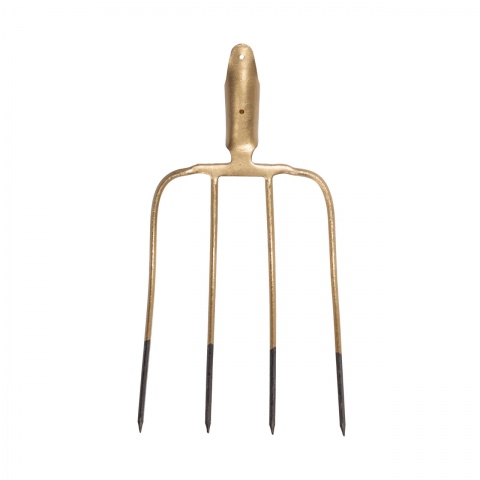 Trágyavilla, 4 ágú, nyél nélkül, 23 × 31 cm