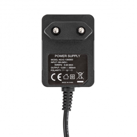 Hálózati adapter, 230/13,8 V, AKO villanypásztor készülékekhez