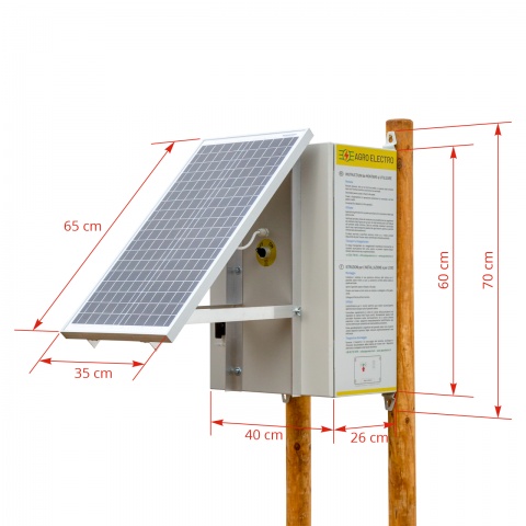 Kompakt DL 3200 villanypásztor készülék 30 W-os napelemes rendszerrel