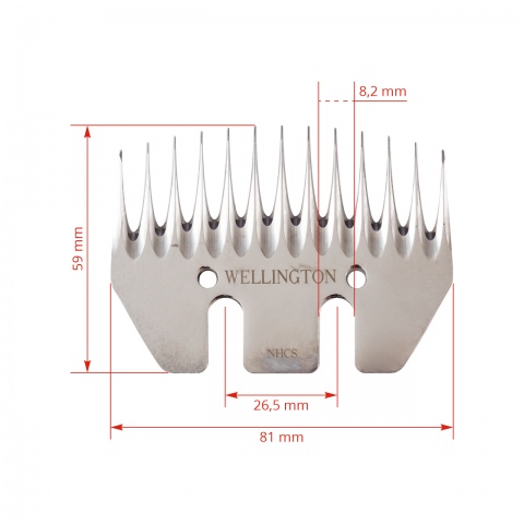 Wellington nyírógép kés, alsó, 13 fogas
