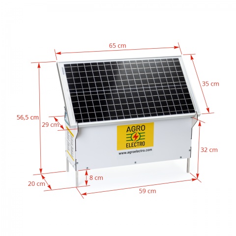 DL 4500 ECO-compact villanypásztor készülék, 30 W-os napelemes rendszerrel