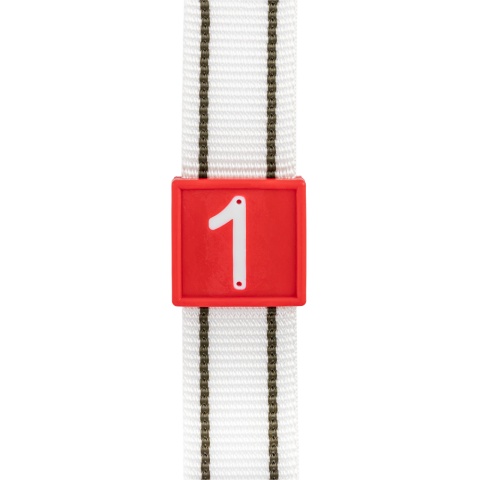 Állatjelölő számjegyek nyakpántra, 1-es szám, 10 db