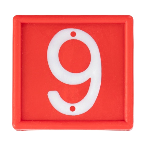 Állatjelölő számjegyek nyakpántra, 6-os vagy 9-es szám, 10 db