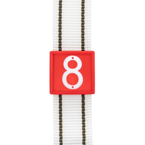 Állatjelölő számjegyek nyakpántra, 8-as szám, 10 db