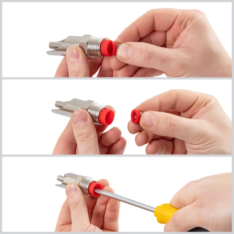 1/2 colos szopókás önitató malacoknak, 3/8 colos szopókával