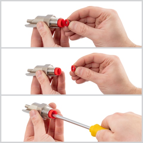 1/2 colos szopókás önitató kocáknak, 3/4 colos szopókával