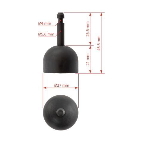 Zárószelep 240 cm³-es tejkollektorhoz