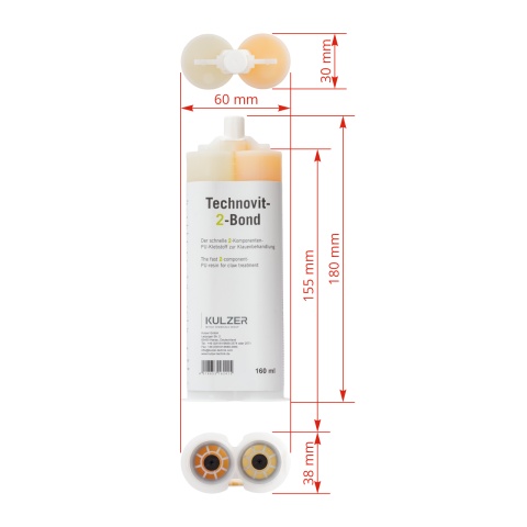 Kétkomponensű ragasztópatron, Technovit-2-Bond, 160 ml