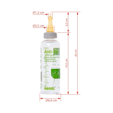 Bárány- és gidaitató palack, AntiVac, 450 ml