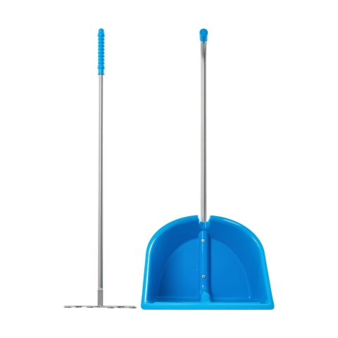 Mistboy trágyalapát gereblyével, kék, 75 cm