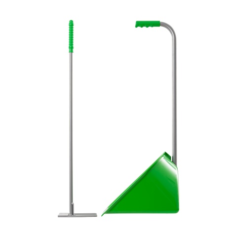 Mistboy trágyalapát gereblyével, zöld, 75 cm