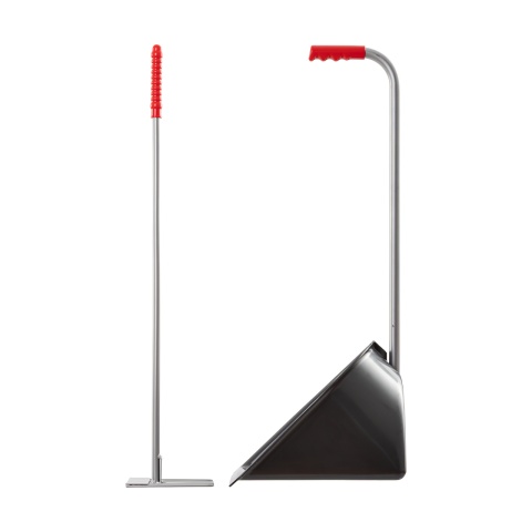 Mistboy trágyalapát gereblyével, fekete, 75 cm