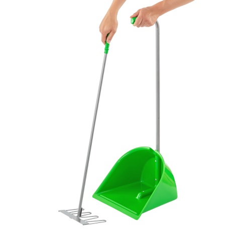 Mistboy trágyalapát gereblyével, zöld, 90 cm