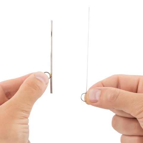 Fürstenberg típusú tőgycsatorna katéter, Ø3 mm, rögzítőgyűrűvel