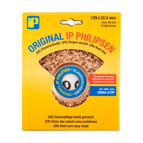 Nagy sűrűségű csiszolókorong patákhoz, IP PHILIPSEN, 125 mm