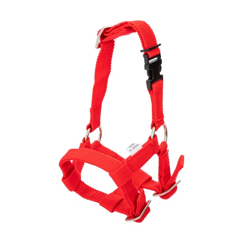 Kötőfék alpakáknak, piros