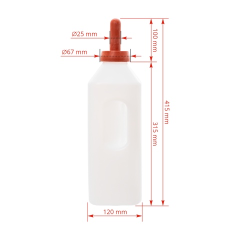 Borjúitató palack, 3000 ml