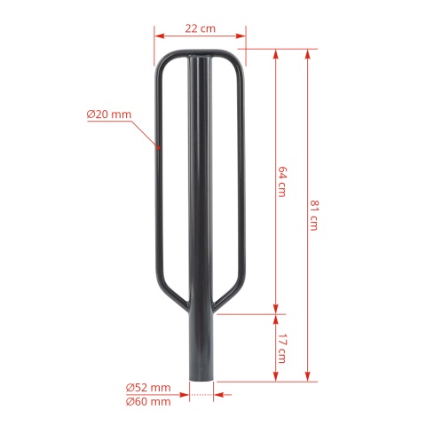 Csőkalapács T-post oszlopoknak