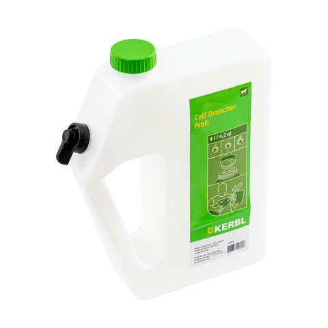 Folyadékadagoló palack borjaknak, szondával, 4 literes