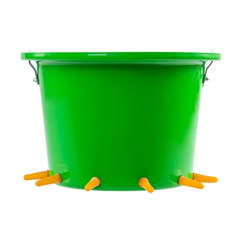 Szoptató vödör bárányok és gidák számára, 6 cumival, 12 liter