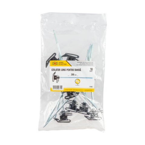 Hosszú szalagszigetelő, facsavarral, 200 mm
