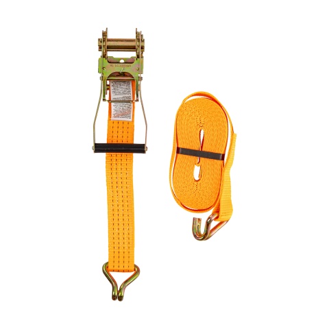 Racsnis rögzítőheveder, narancssárga, 4000 kg, 50 mm × 8 m