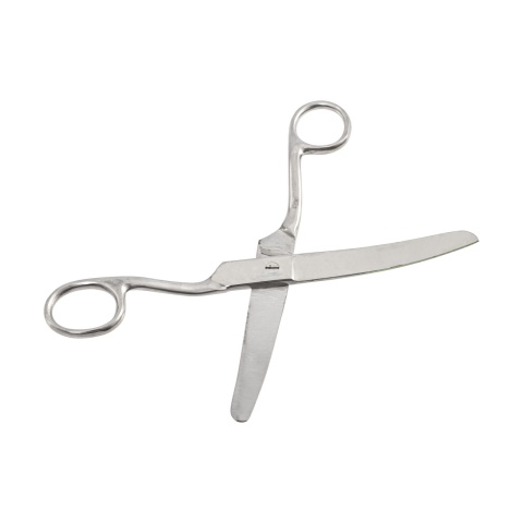 Ívelt kötésvágó olló, rozsdamentes acél, 200 mm