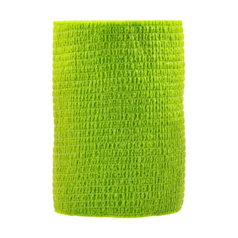 1958 - Öntapadó patakötöző, Vetlastic, zöld, 450 × 7,5 cm - 830 Ft