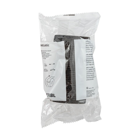 Öntapadó patakötöző, Vetlastic, fekete, 450 × 10 cm