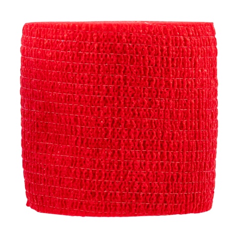 1966 - Öntapadó patakötöző, Equilastic, piros, 450 × 5 cm - 700 Ft