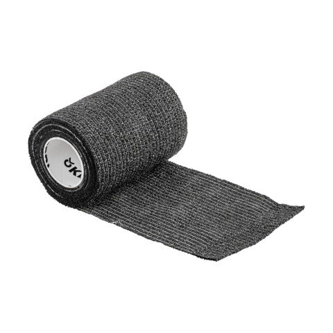 Öntapadó patakötöző, Equilastic, fekete, 450 × 7,5 cm