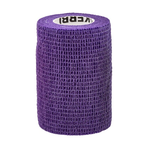 Öntapadó patakötöző, Equilastic, lila, 450 × 7,5 cm