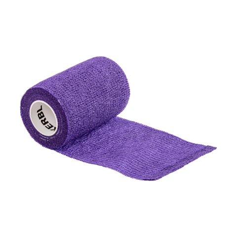 Öntapadó patakötöző, Equilastic, lila, 450 × 7,5 cm