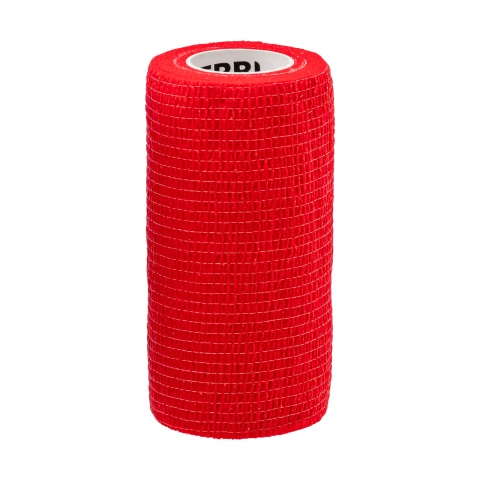 Öntapadó patakötöző, Equilastic, piros, 450 × 10 cm