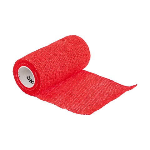 Öntapadó patakötöző, Equilastic, piros, 450 × 10 cm