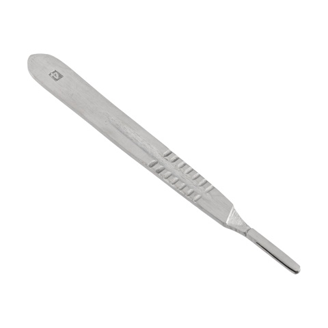 1987 - Állatorvosi szikenyél, rozsdamentes acélból, 4-es típus - 1310 Ft