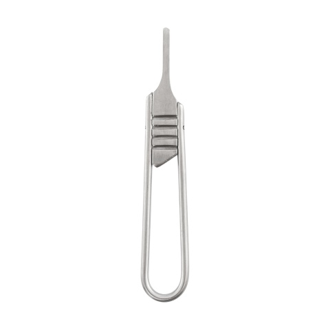 Összecsukható állatorvosi szikenyél, rozsdamentes acélból, 4-es típus