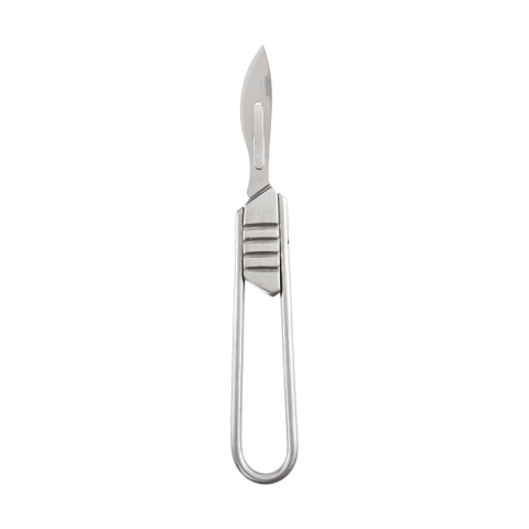 Összecsukható állatorvosi szikenyél, rozsdamentes acélból, 4-es típus