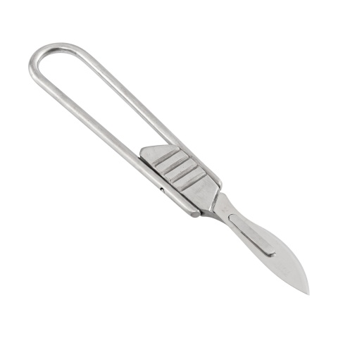 Összecsukható állatorvosi szikenyél, rozsdamentes acélból, 4-es típus