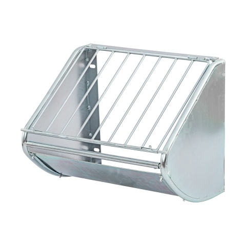 Falra szerelhető fém szénatartó, 60 × 53 cm