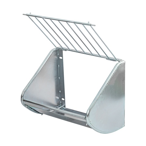 Falra szerelhető fém szénatartó, 60 × 53 cm