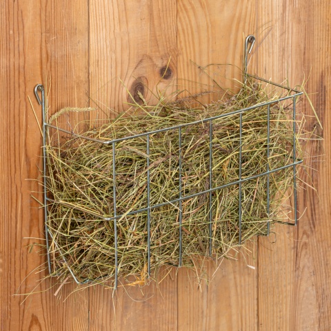 Fém szénatartó nyulaknak, 30 × 10 × 15 cm